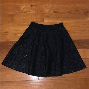 Express Black and silver skirt